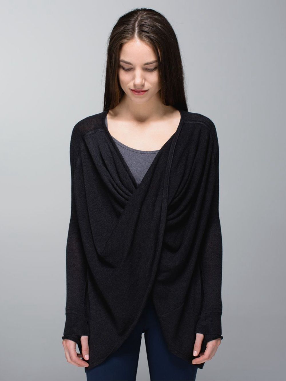 Lululemon Twist & Wrap Heathered Black M